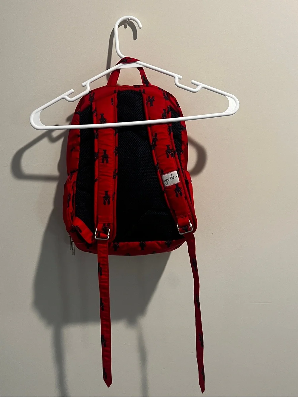 Ju-Ju-Be Kids Backpack in Cape Cod Red with Navy Print